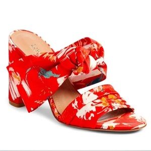 LEWIT | Rosa Red Satin Heels